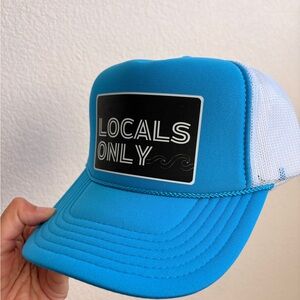 OTTO Turquoise Blue "Locals Only" Trucker Hat